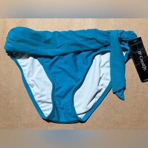Women’s Be Creative Size 8 Bikini Swim Bottom Azure NWT